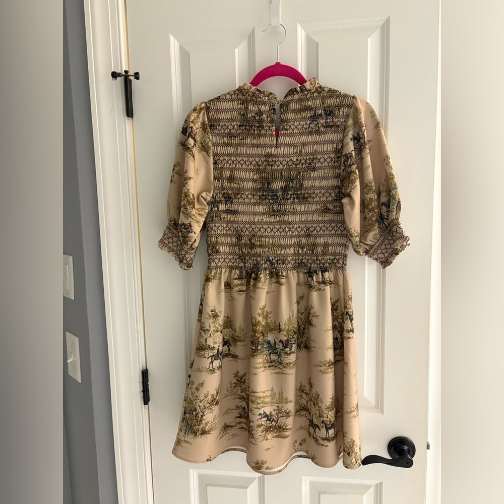 Hill House Dress with Equestrian Print